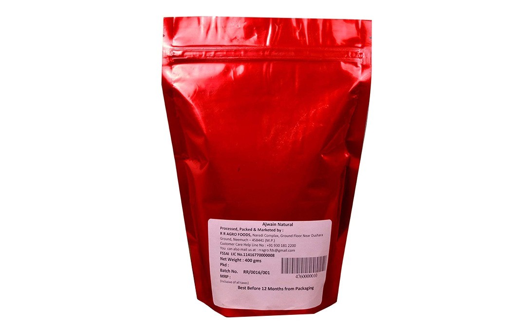 R R Agro Foods Ajwain Natural    Pack  400 grams